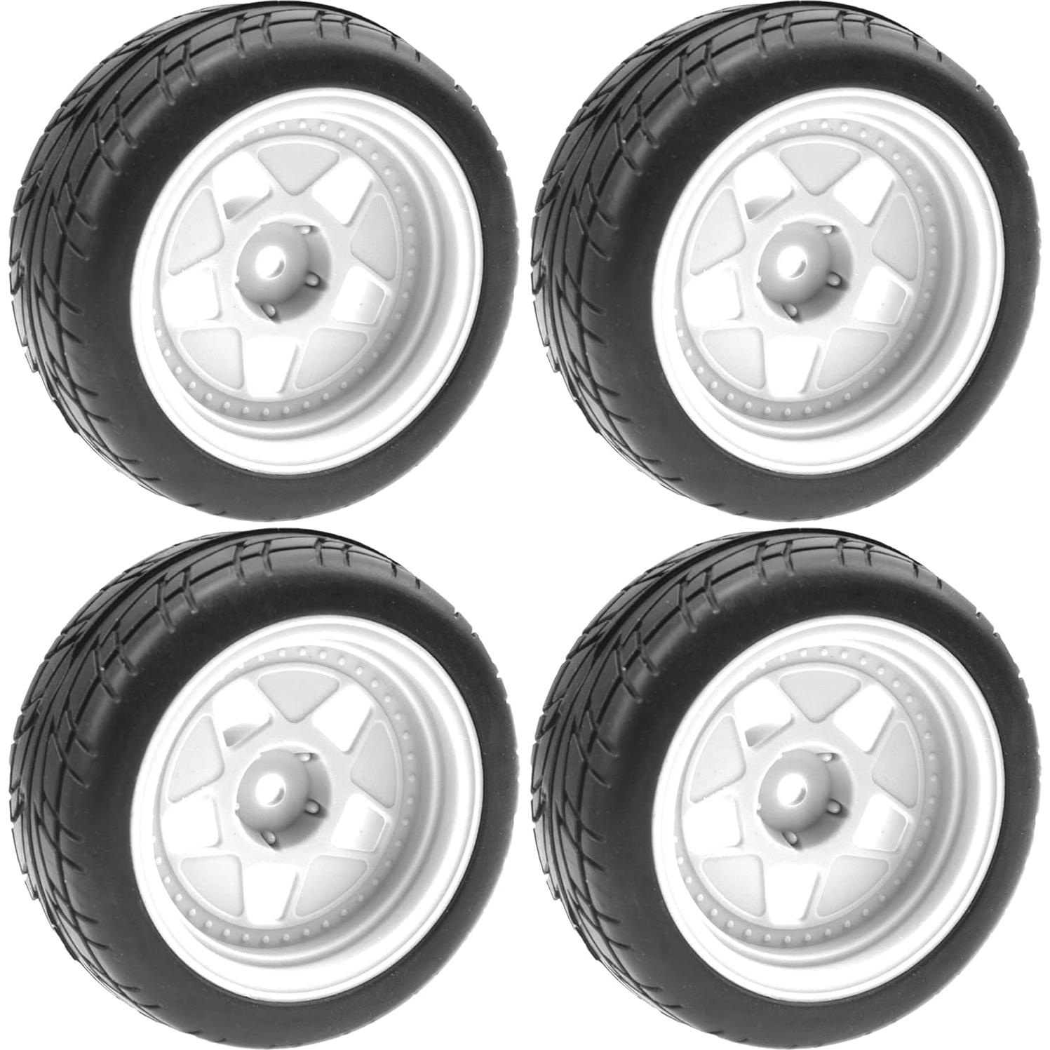 Llantas de Nylon y Neumáticos de Caucho ShareGoo 70mm 1/10 RC