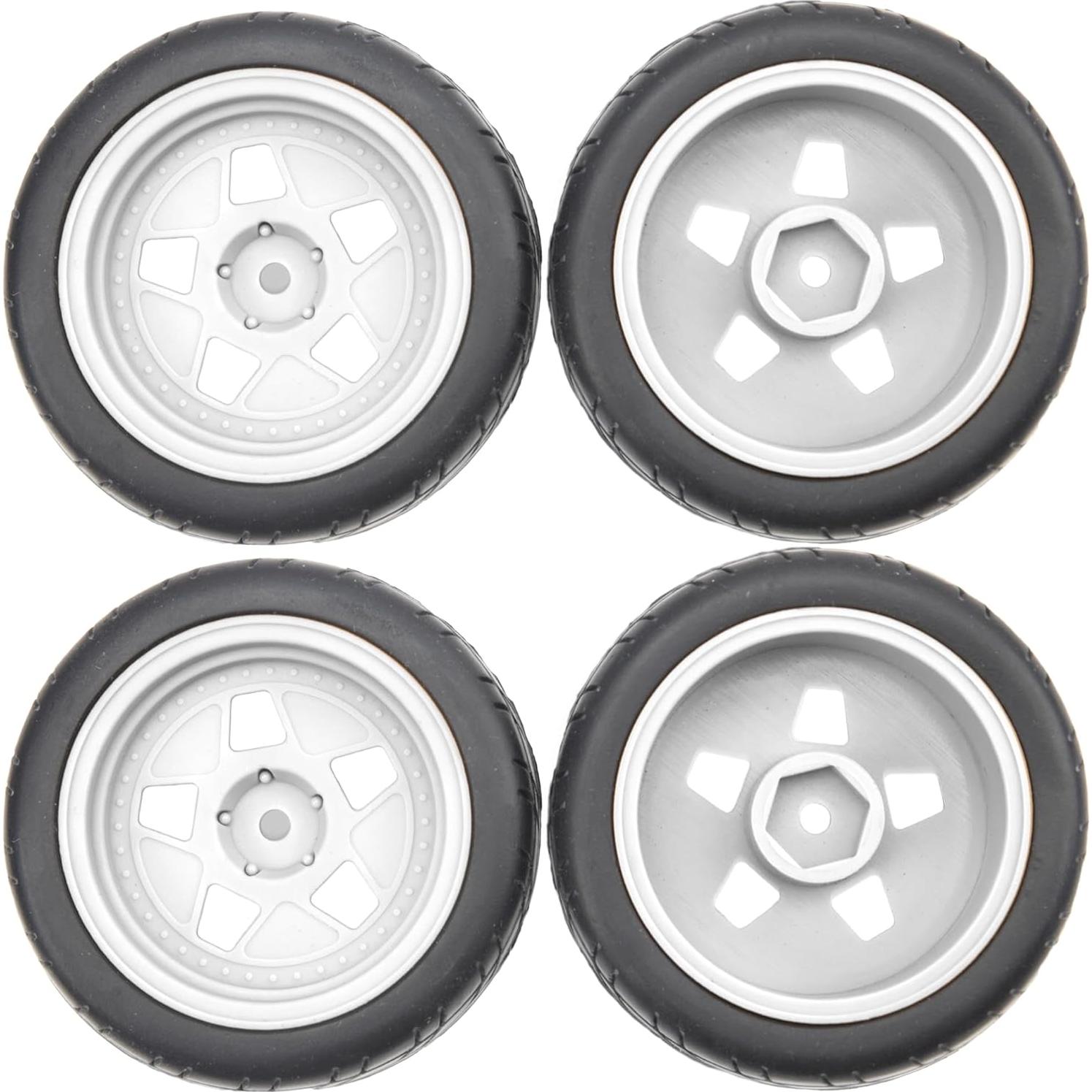 Llantas de Nylon y Neumáticos de Caucho ShareGoo 70mm 1/10 RC