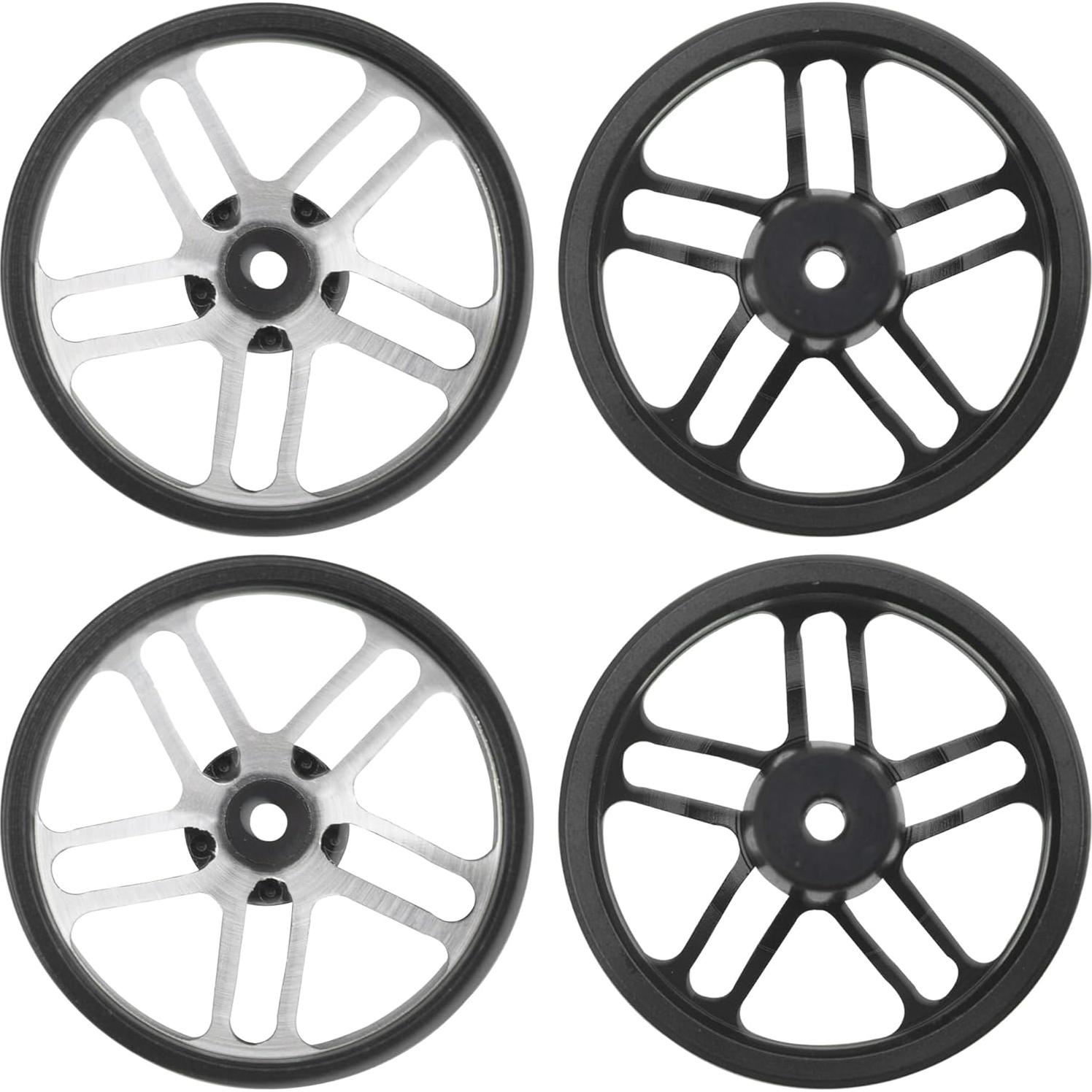 Llantas Mini 4WD RC Vgoohobby Aluminio 23.5mm Negras