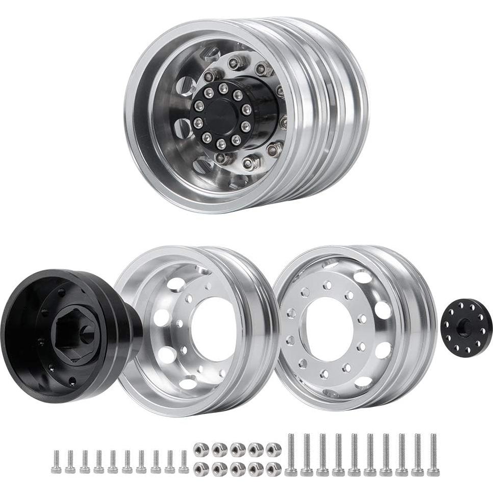 Llantas de Aleación RC-Hub 4pcs para Camiones Tamiya 1/14