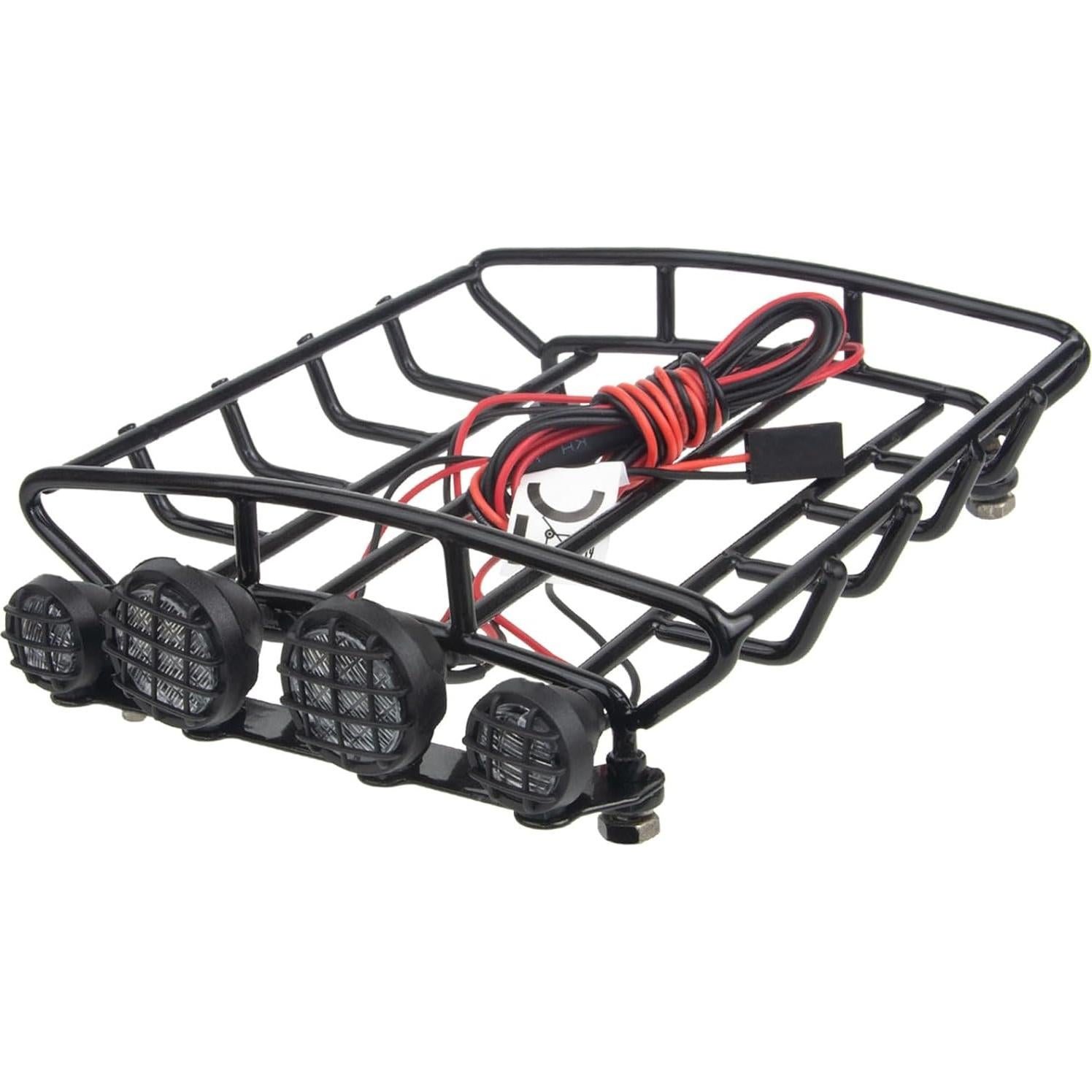 Portaequipajes de Techo Metal HOBOHY con 4 Luces LED RC