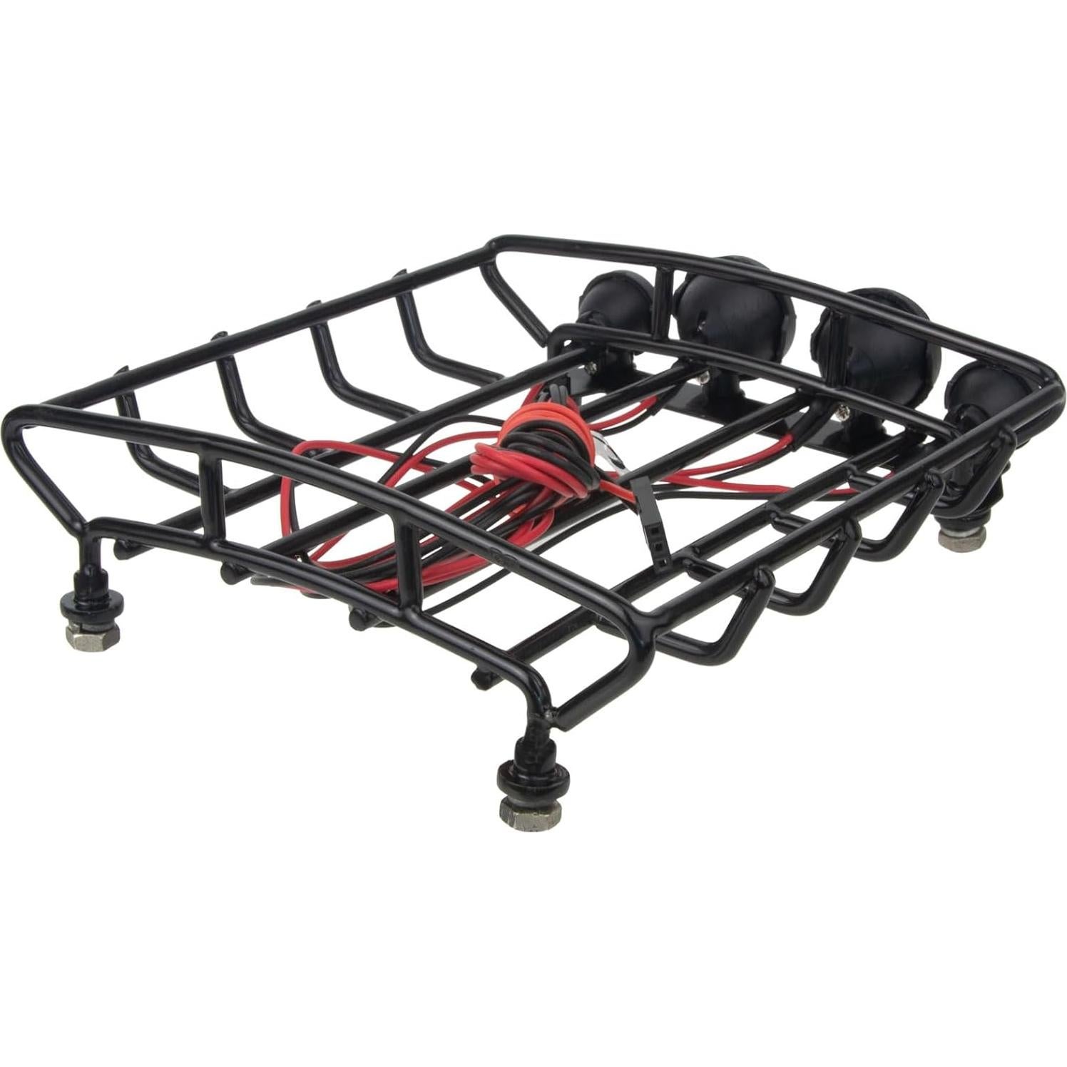 Portaequipajes de Techo Metal HOBOHY con 4 Luces LED RC