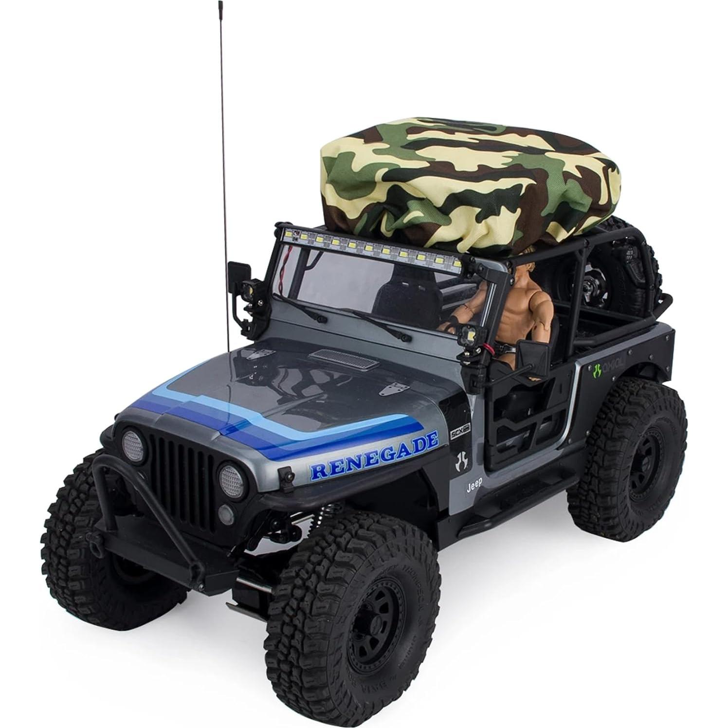 Tienda de Techo Plegable RC Powmok para Crawler 1/8 1/10 Camuflaje