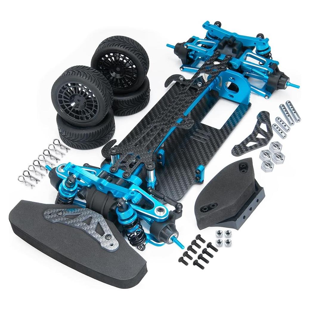 Chasis RC Turismo MOHERO 1/10 Aluminio y Carbono para TT01