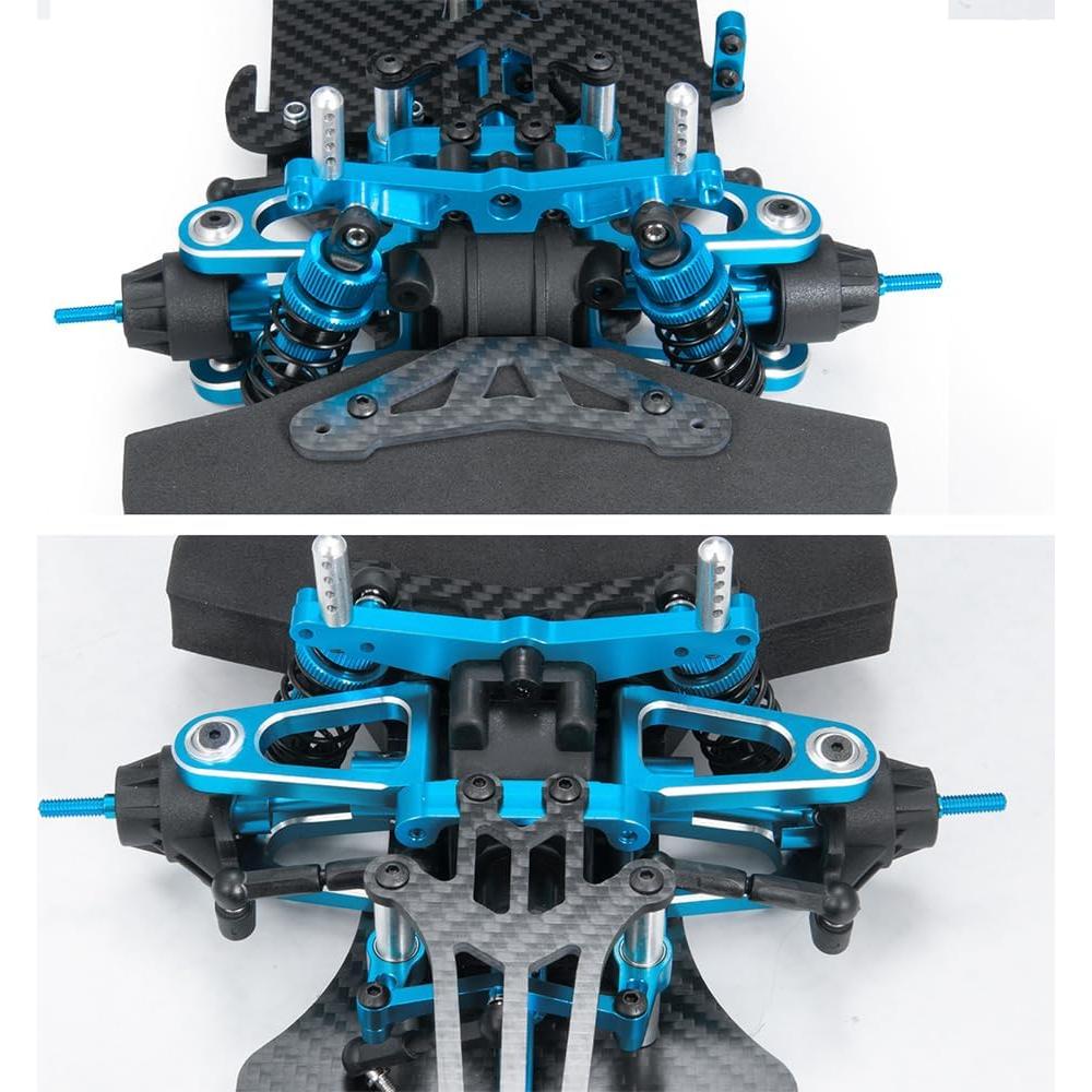 Chasis RC Turismo MOHERO 1/10 Aluminio y Carbono para TT01