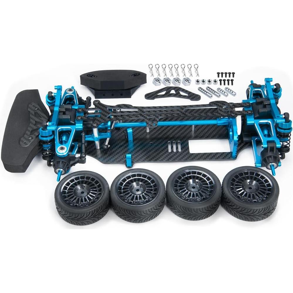 Chasis RC Turismo MOHERO 1/10 Aluminio y Carbono para TT01