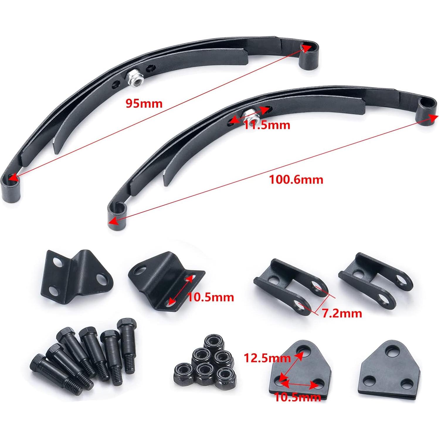 Juego de muelles de hoja RCLIONS para chasis RC 1/14 Tamiya
