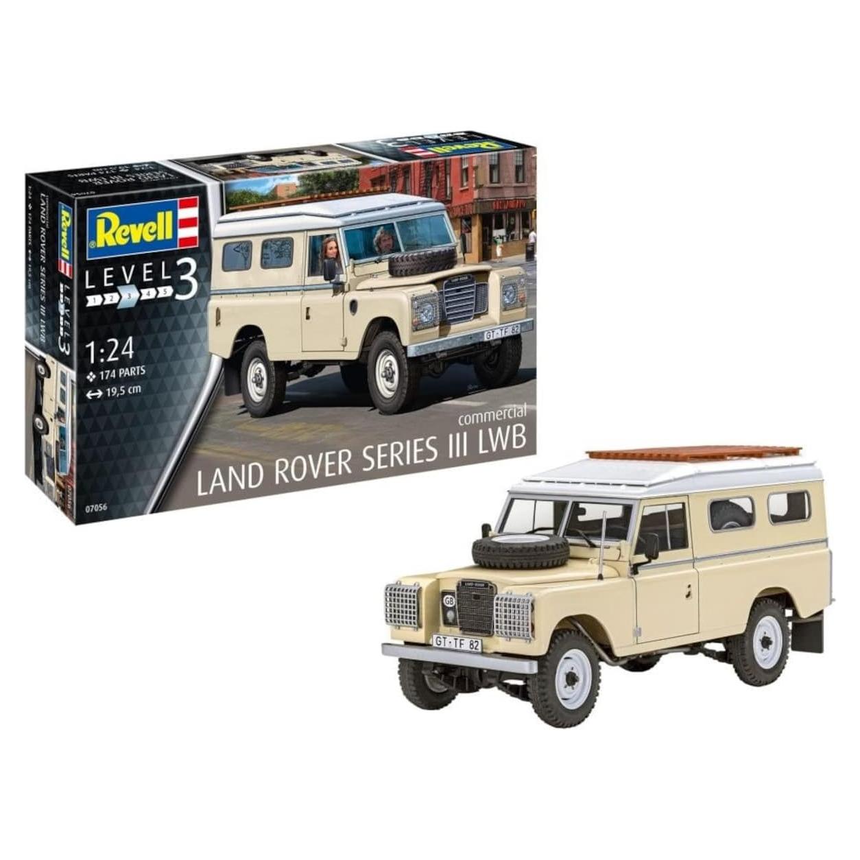 Maqueta Land Rover Series III LWB Revell 1:24 Plástico