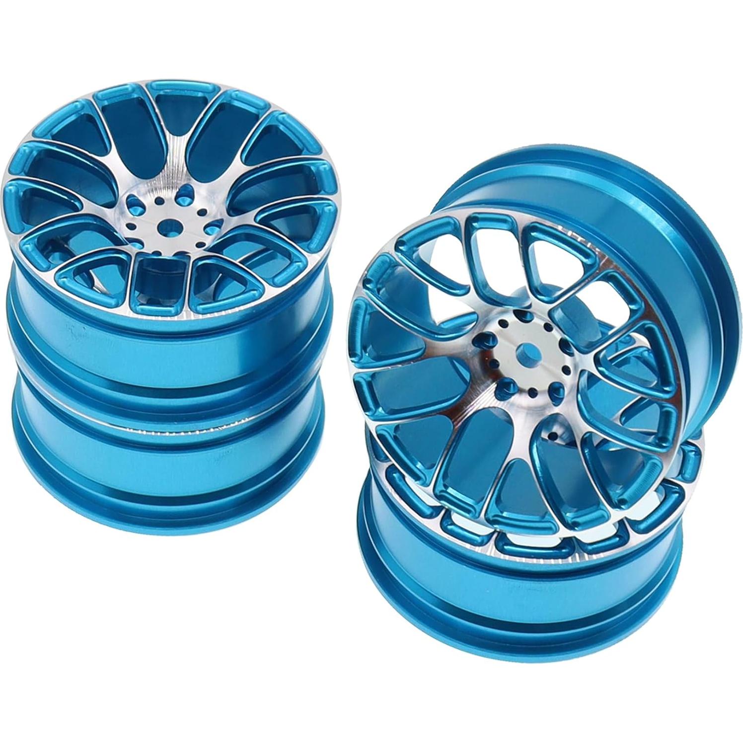 4 Ruedas de Metal 12mm Hex 26mm Ancho Treehobby para RC 1/10