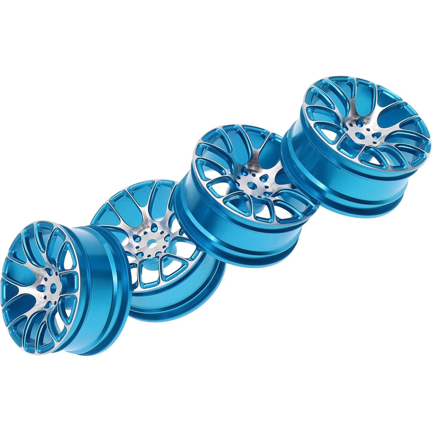 4 Ruedas de Metal 12mm Hex 26mm Ancho Treehobby para RC 1/10