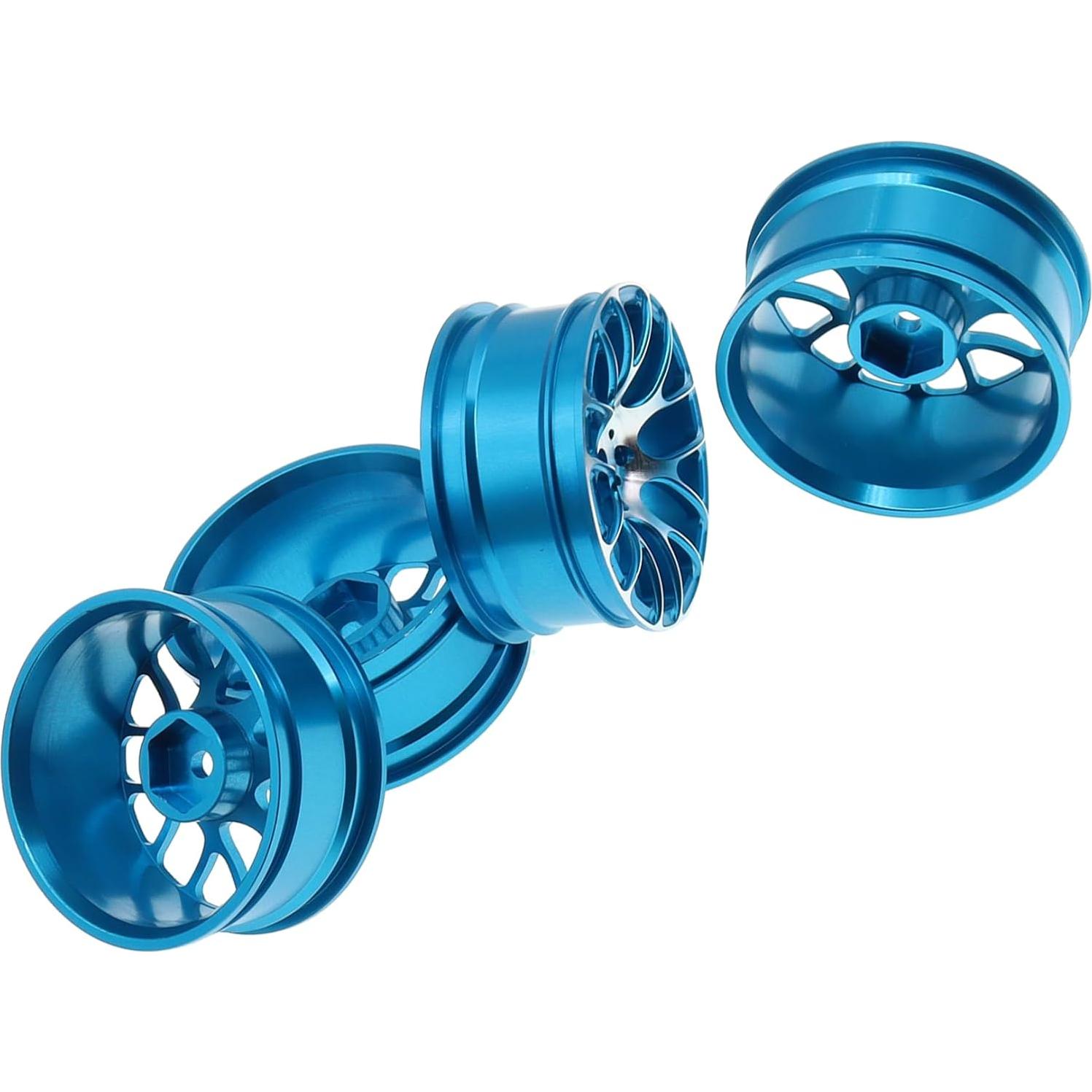 4 Ruedas de Metal 12mm Hex 26mm Ancho Treehobby para RC 1/10