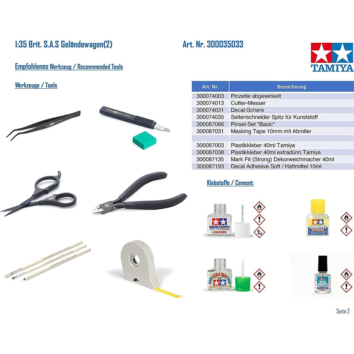 Kit de Modelo Coche Off Road Británico SAS Tamiya 1/35