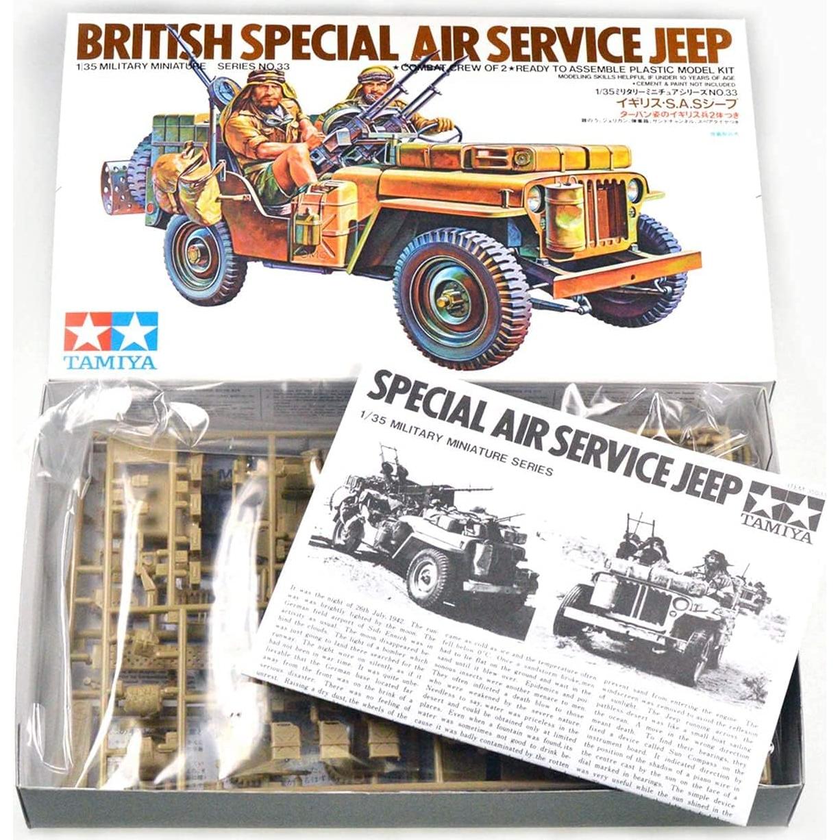 Kit de Modelo Coche Off Road Británico SAS Tamiya 1/35