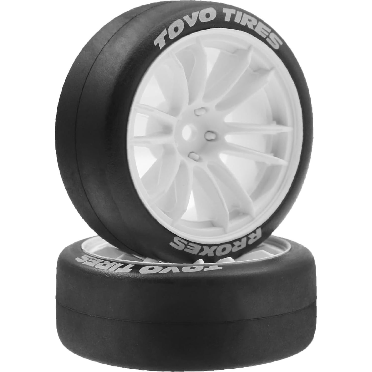 Neumáticos de Drift RC 1/10 Chanjorlin 65mm 4 Pcs Blanco