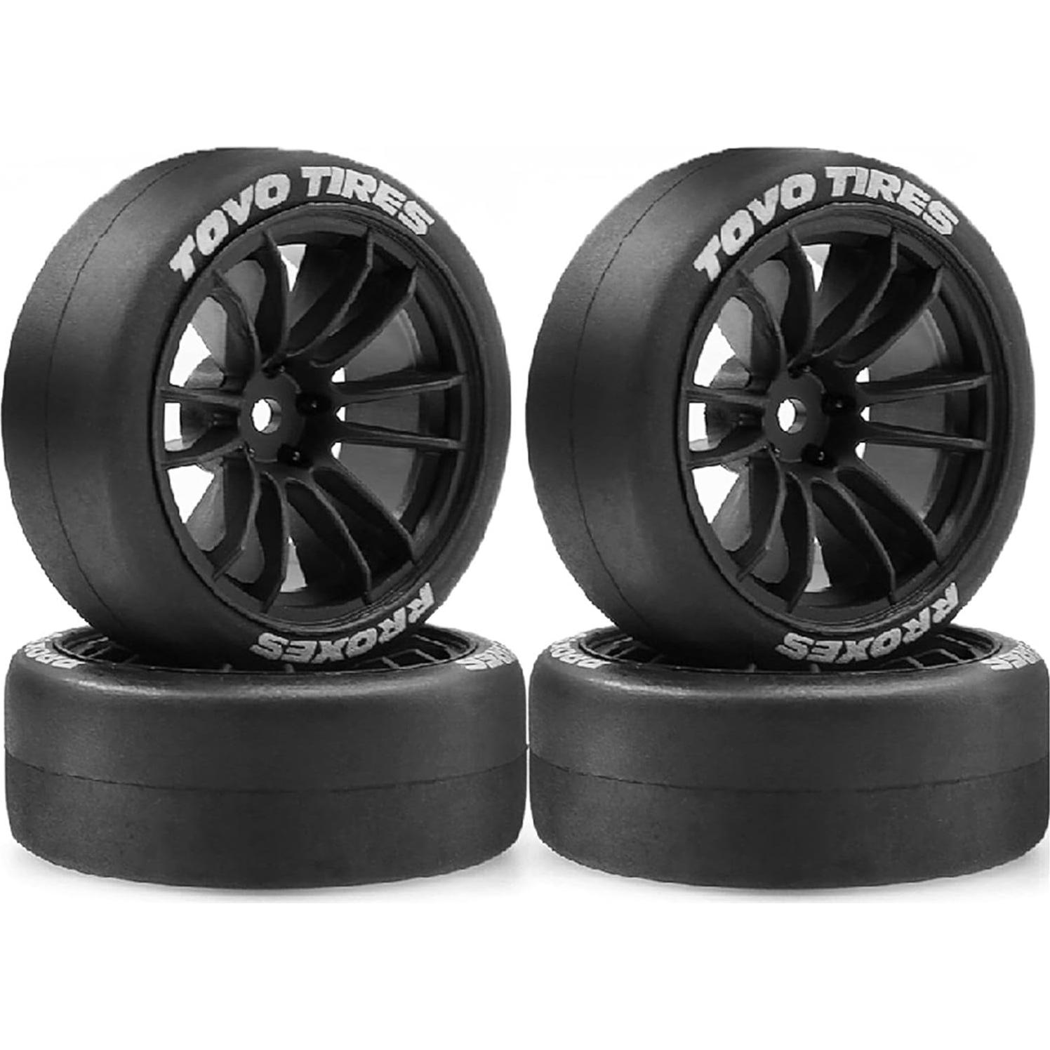 Neumáticos de Drift RC 1/10 Chanjorlin 65mm 4 Pcs Blanco