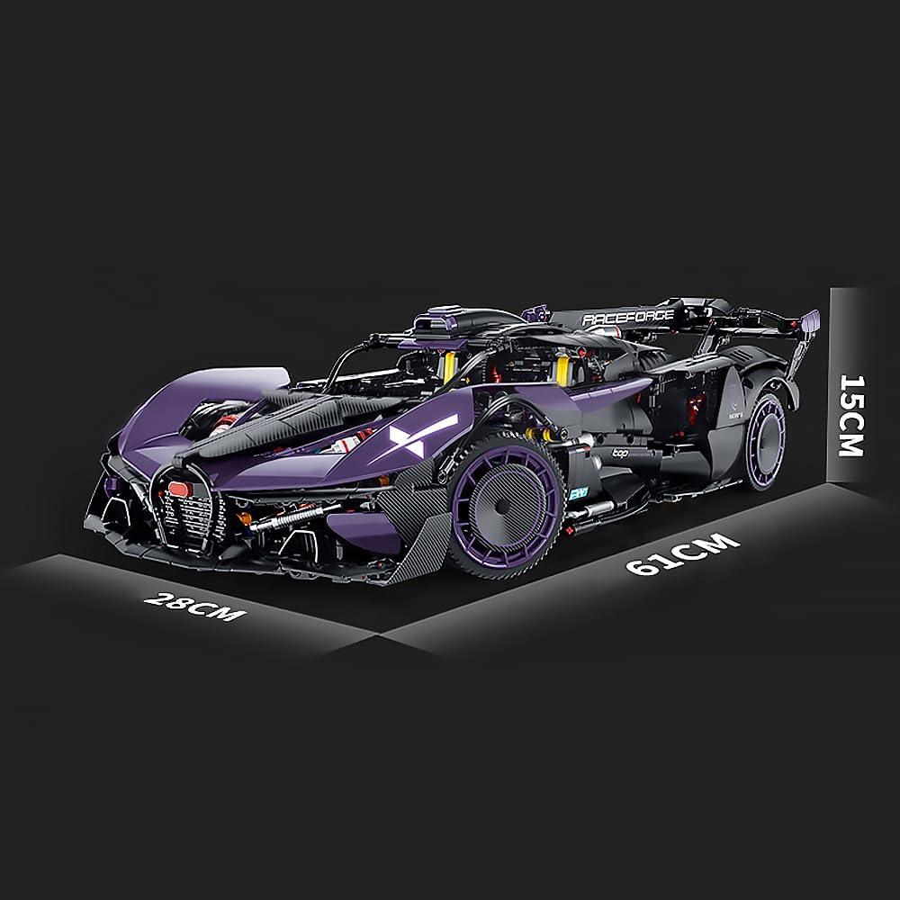 Set de Bloques de Construcción DUANT 10643 Coche Deportivo Morado 3332 Piezas