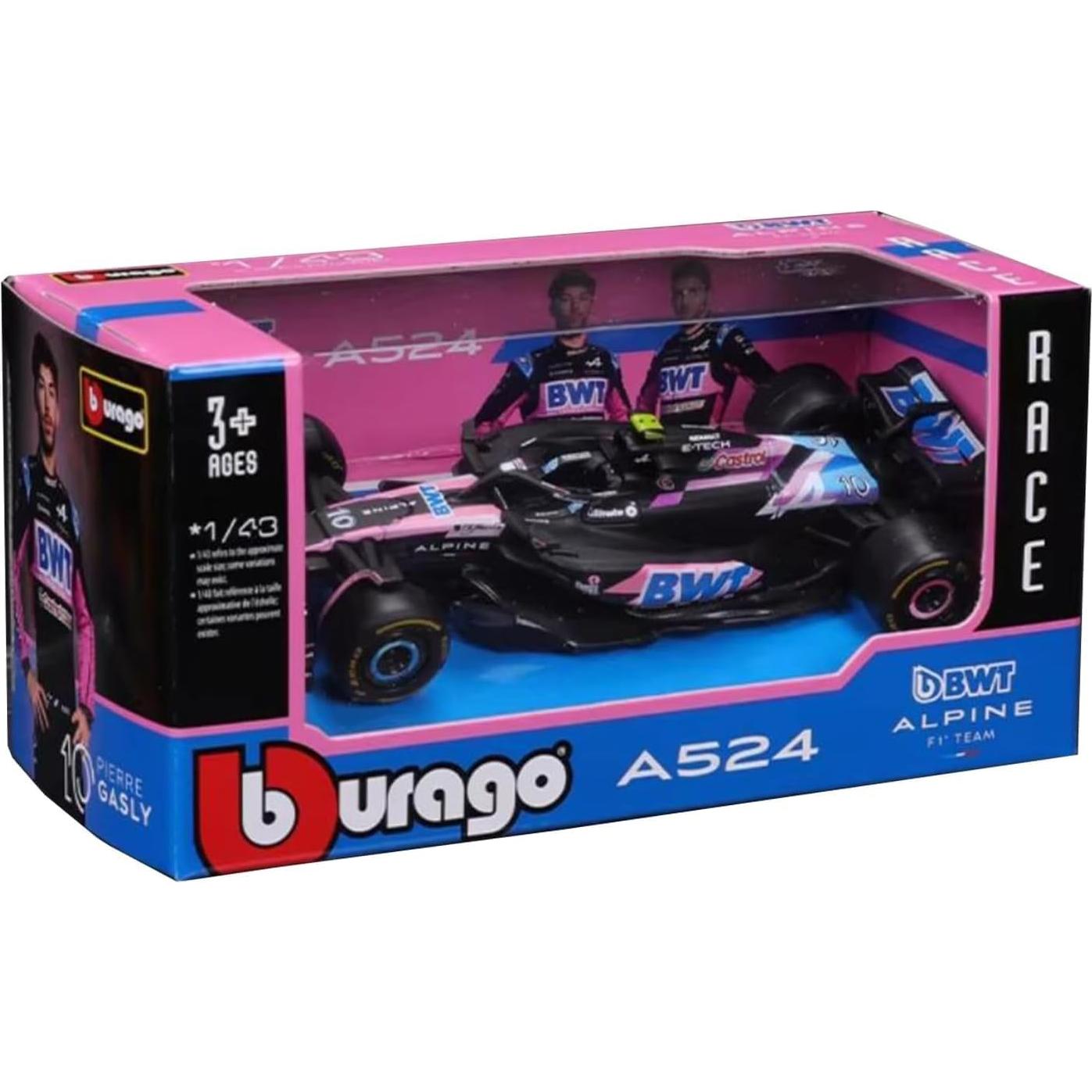 Coche Diecast 1:43 Bburago BWT Alpine F1 Esteban Ocon