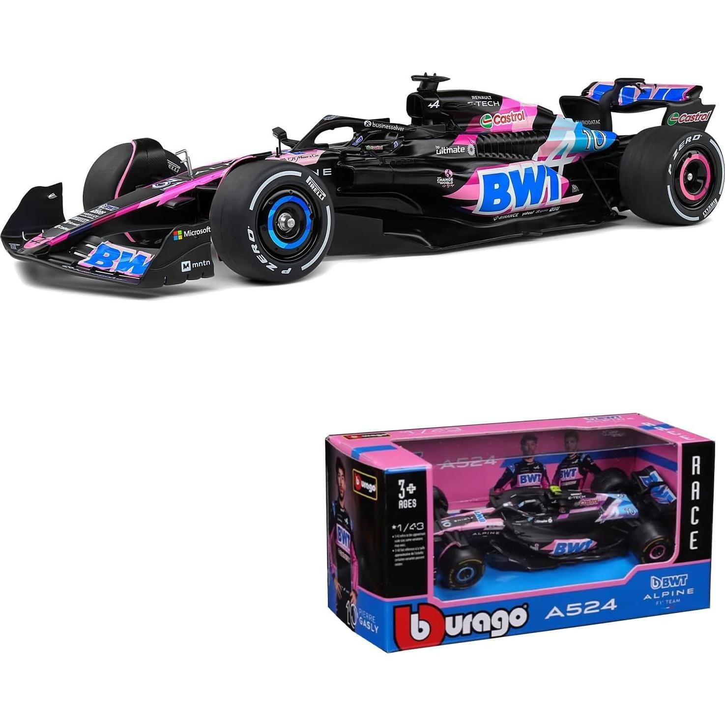 Coche Diecast 1:43 Bburago BWT Alpine F1 Esteban Ocon