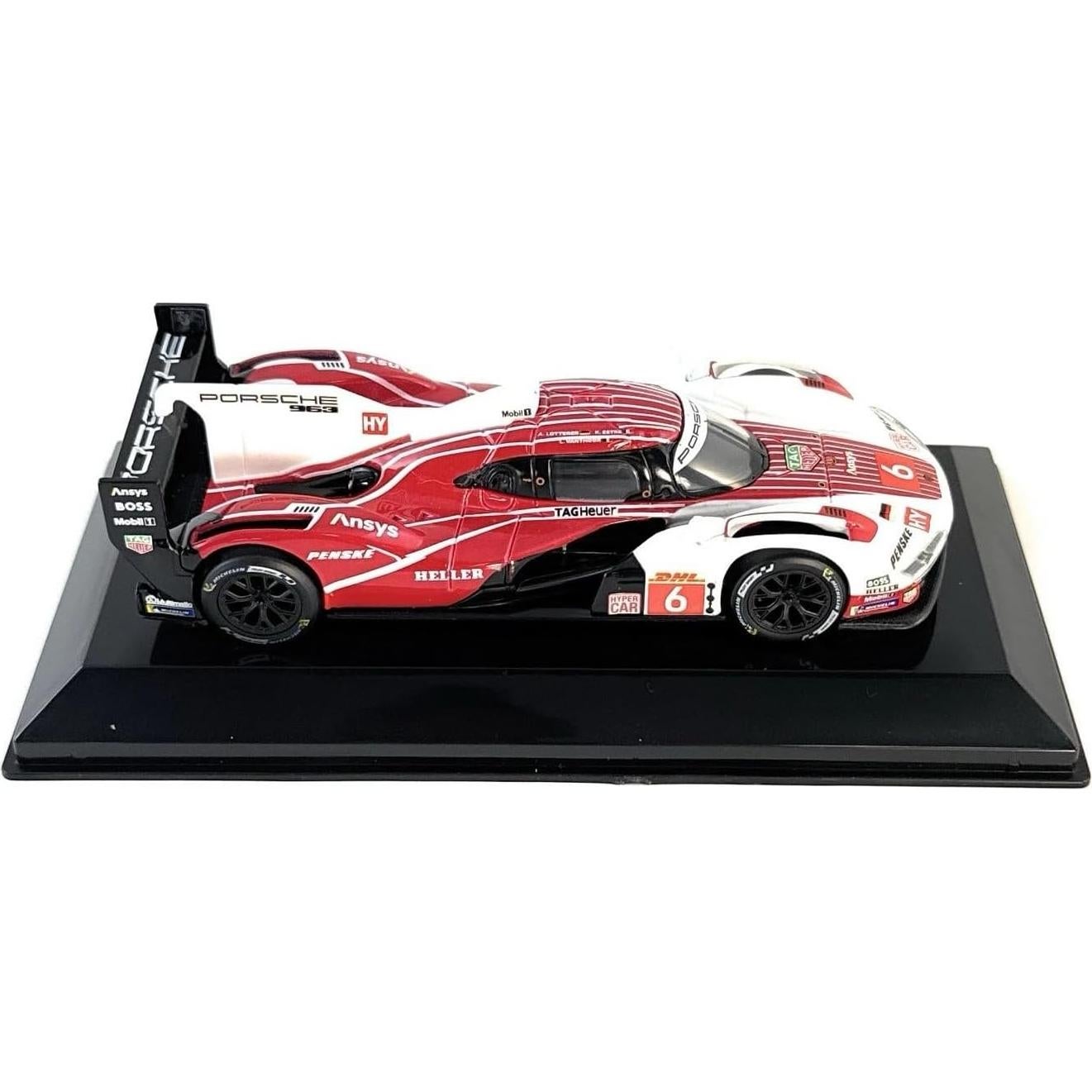 Modelo Diecast Porsche 963 #6 1:43 Bburago con Caja Acrílica