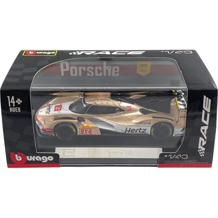 Coche Diecast Bburago Porsche 963 #12 24Hr Le Mans 1/43
