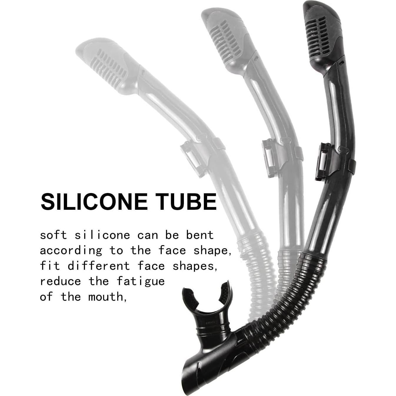 Equipo de esnórquel AQUA A DIVE SPORTS M161+SN115-1 Negro