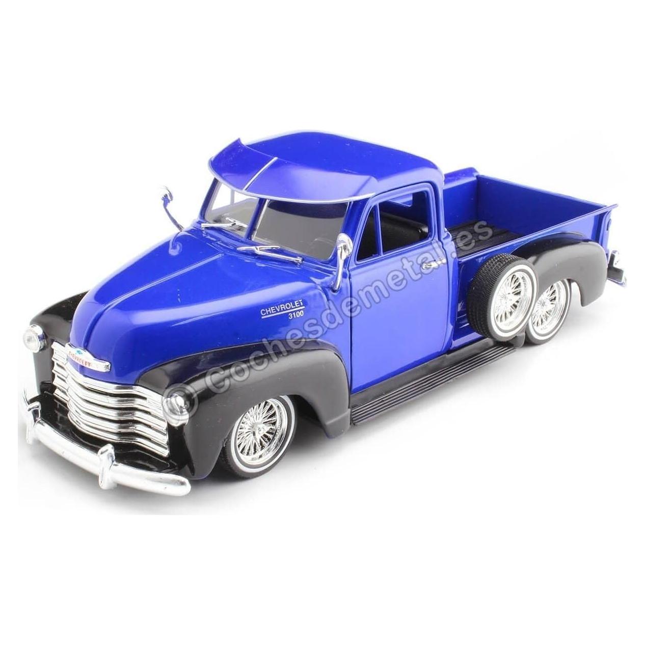Camioneta Diecast Welly 1953 Chevrolet 3100 Azul 1:24