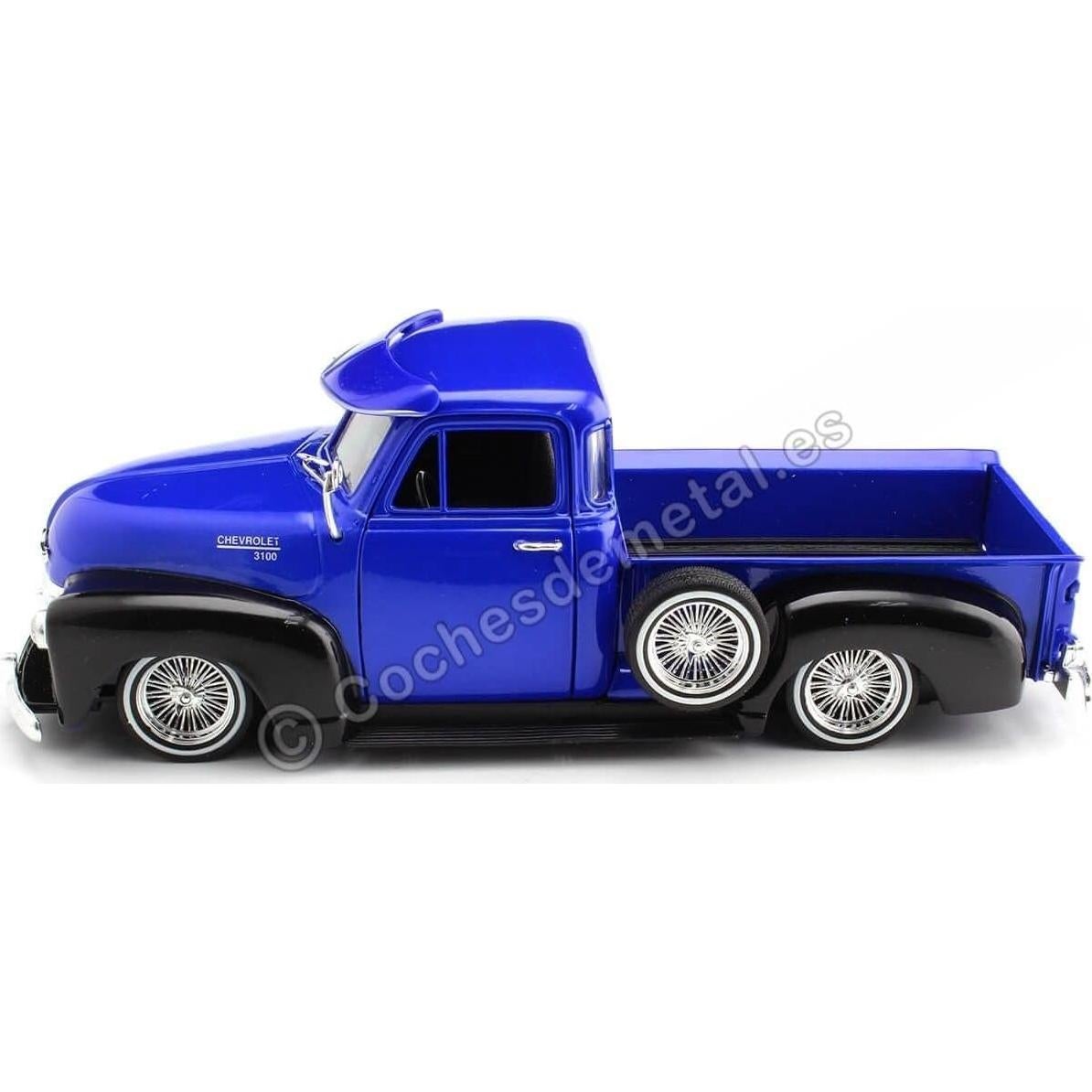 Camioneta Diecast Welly 1953 Chevrolet 3100 Azul 1:24
