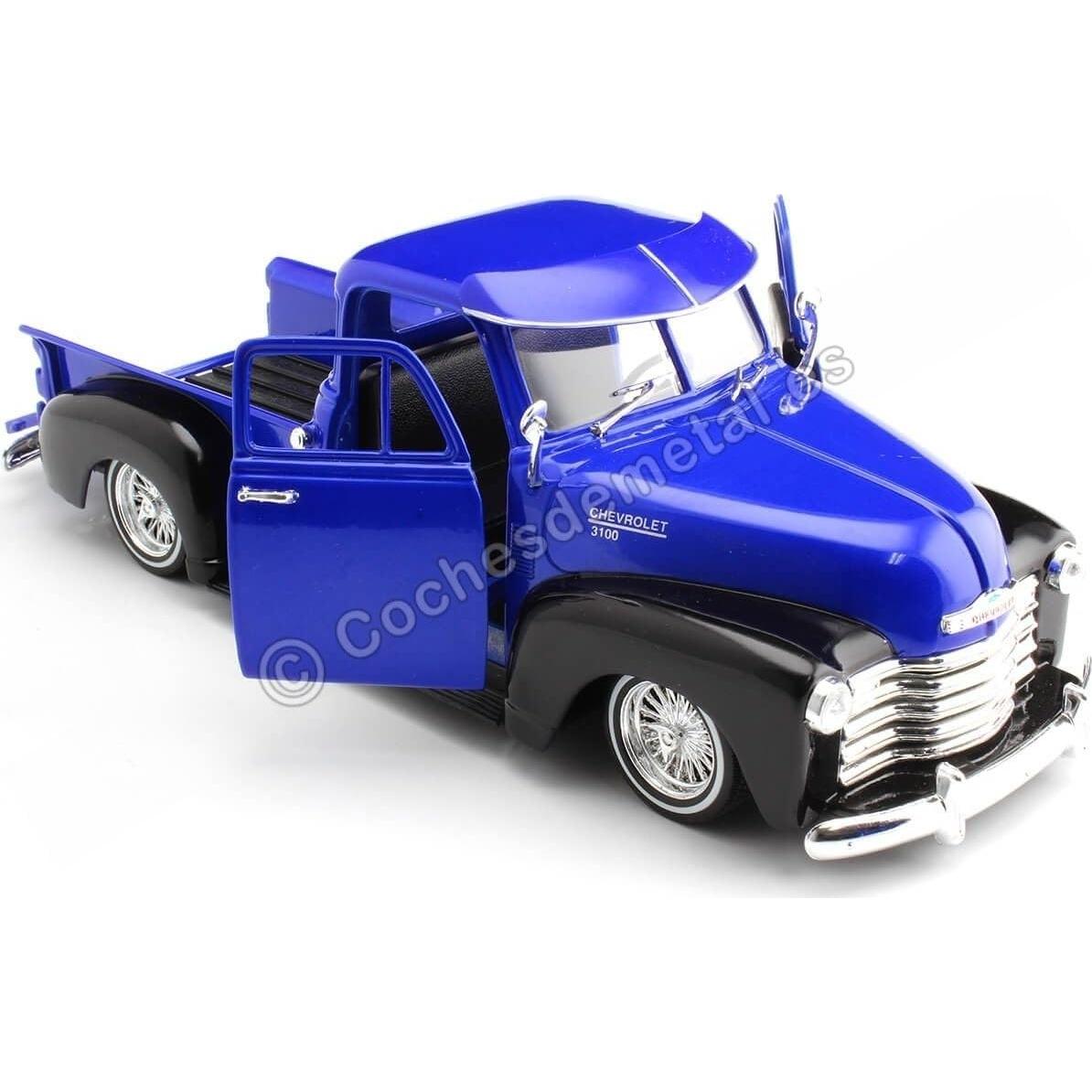 Camioneta Diecast Welly 1953 Chevrolet 3100 Azul 1:24