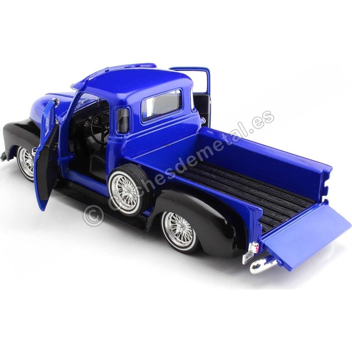 Camioneta Diecast Welly 1953 Chevrolet 3100 Azul 1:24