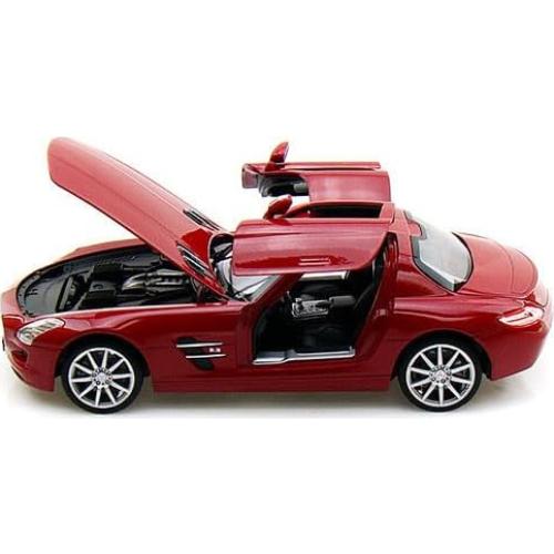 Modelo de Coche Diecast SLS AMG Rojo Welly 1:24