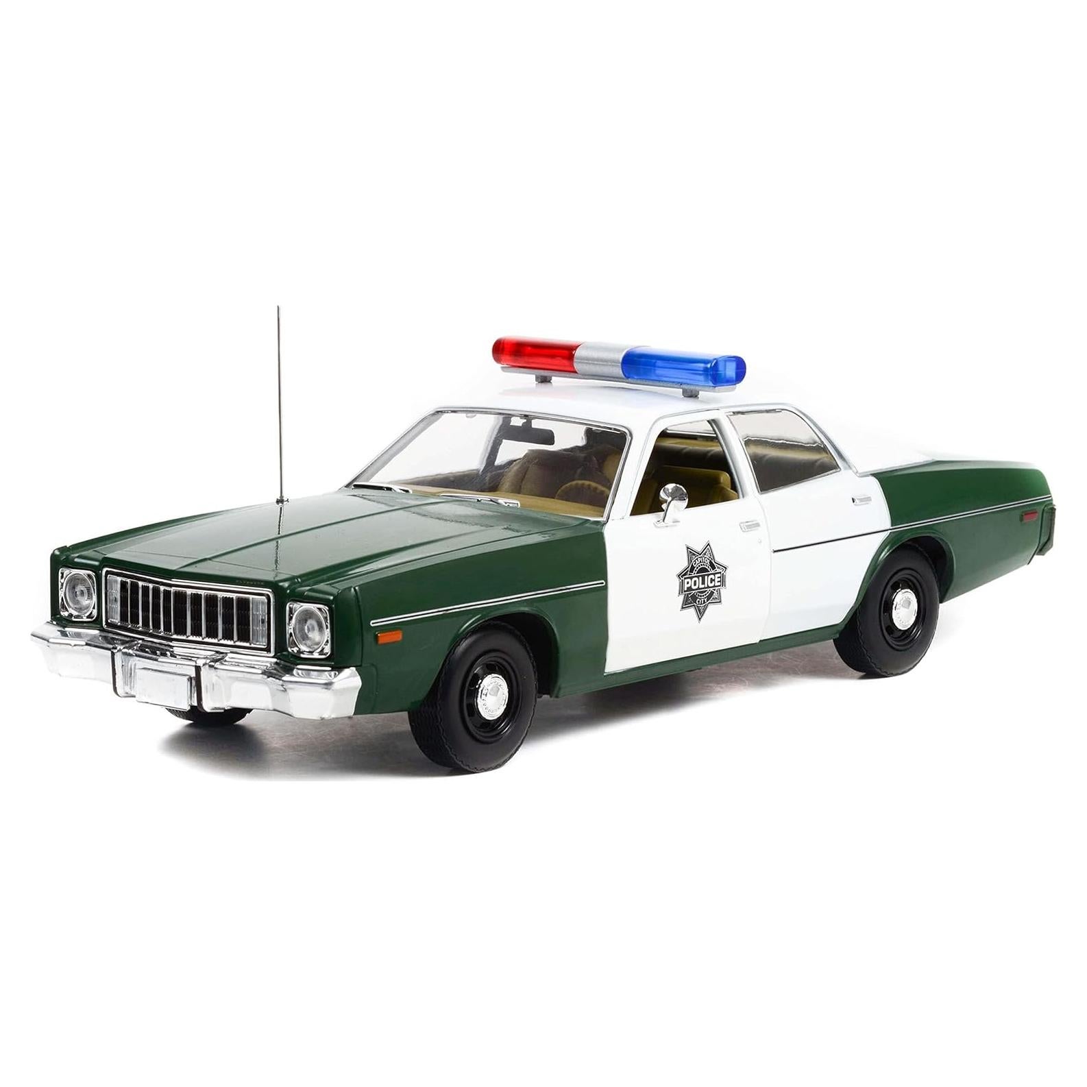 Coche Diecast 1975 Plymouth Fury Policía Greenlight 1/18