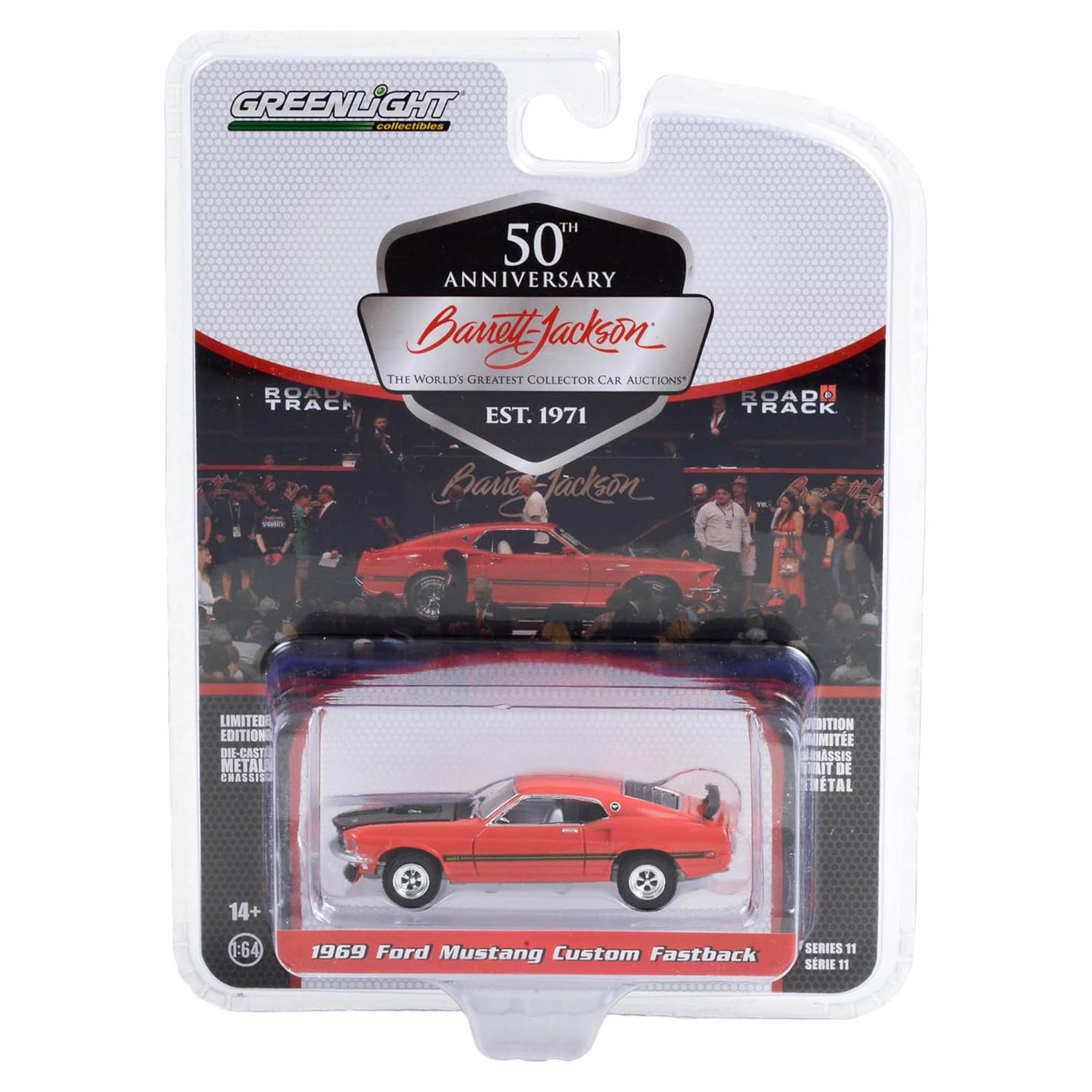 Auto a Escala 1:64 Greenlight Mustang 1969 Rojo Carrera