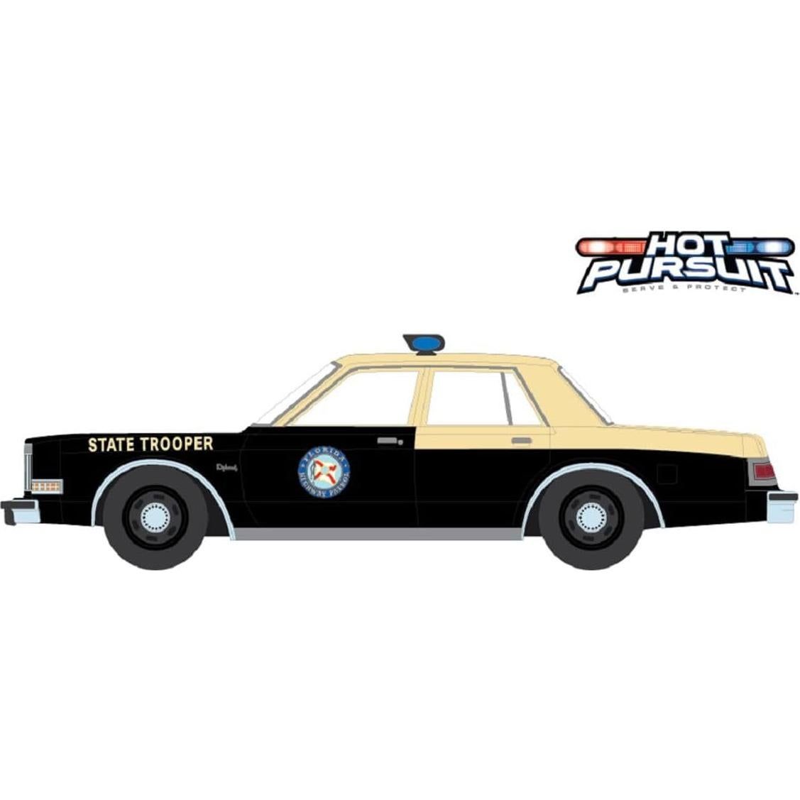 Camión 1/64 Greenlight 1983 Dodge Diplomat Patrulla Florida