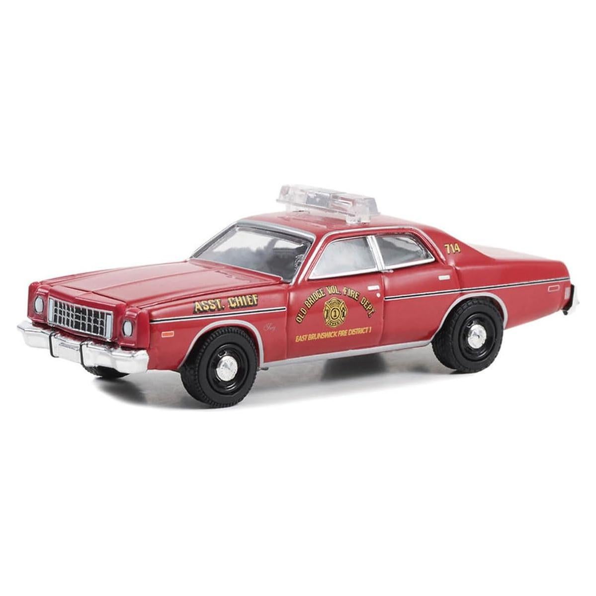 Coche de Fundición Greenlight 1976 Plymouth Fury Bomberos