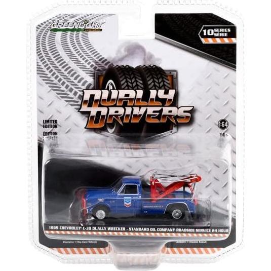 Camión de Remolque 1969 Chevy C-30 Dually Greenlight 1/64