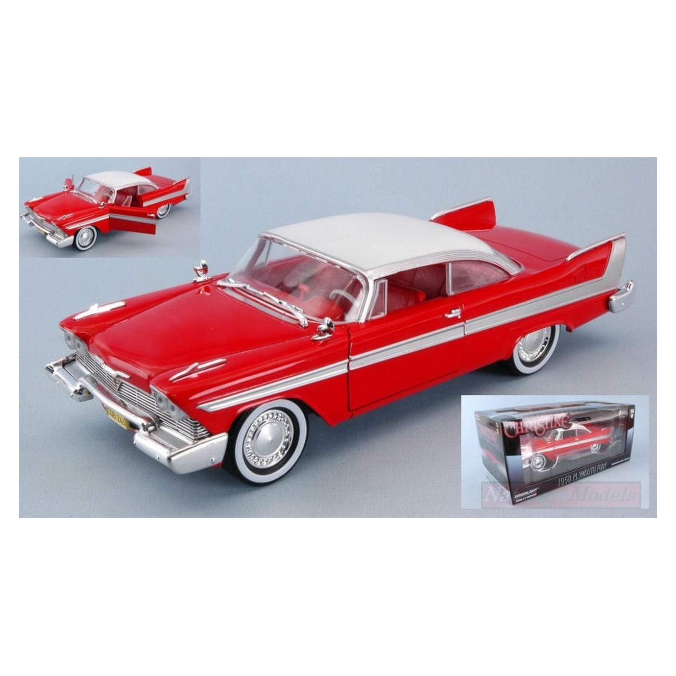Modelo a Escala Plymouth Fury 1958 Christine 1:24 Greenlight