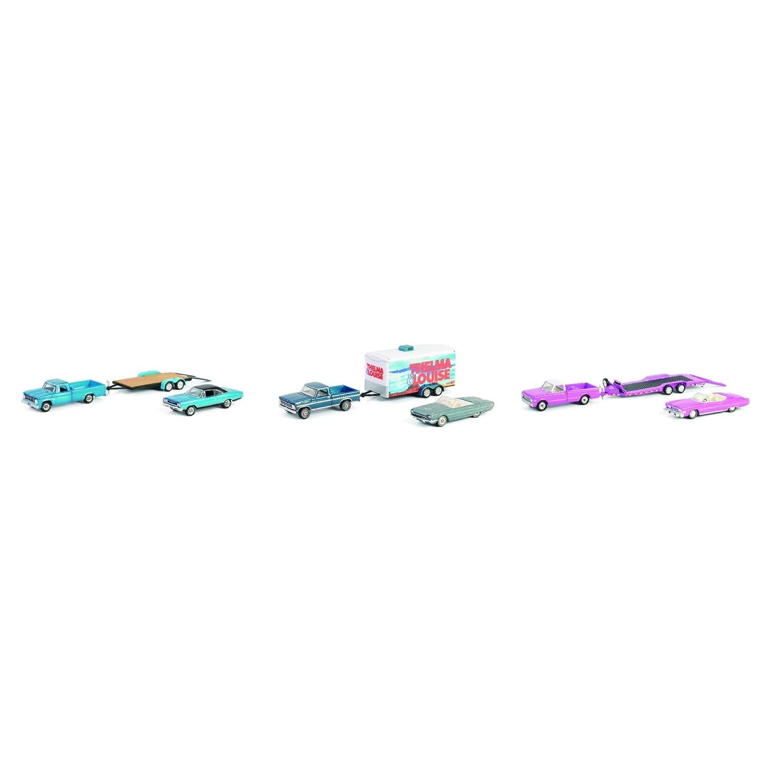 Set de 3 Autos Diecast 1:64 Greenlight Hollywood Hitch & Tow