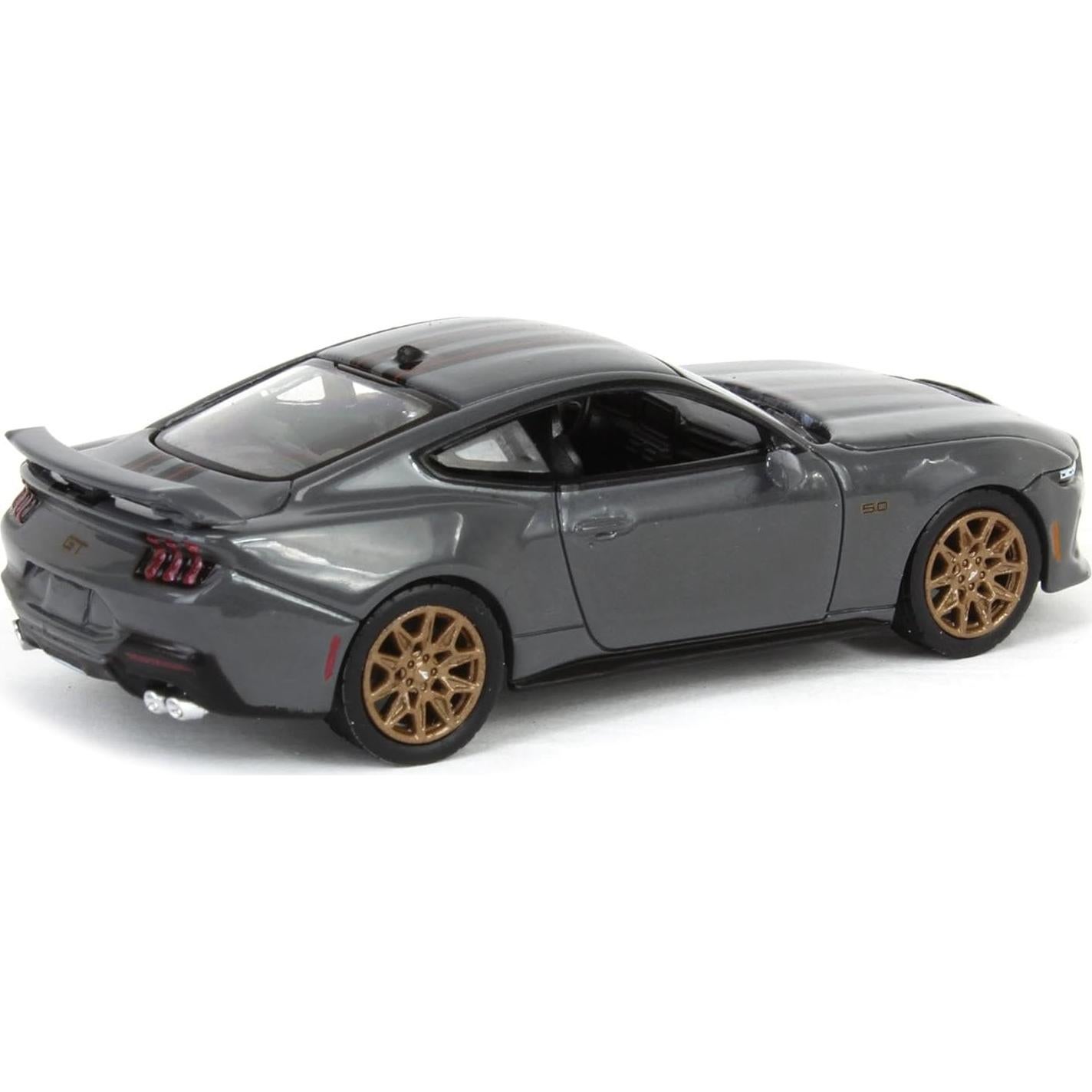 Coche a Escala 1/64 Ford Mustang GT 2024 Gris Oscuro