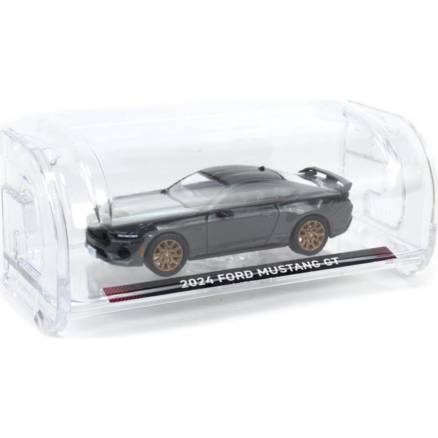 Coche a Escala 1/64 Ford Mustang GT 2024 Gris Oscuro