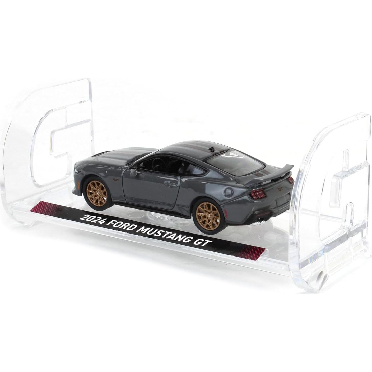 Coche a Escala 1/64 Ford Mustang GT 2024 Gris Oscuro