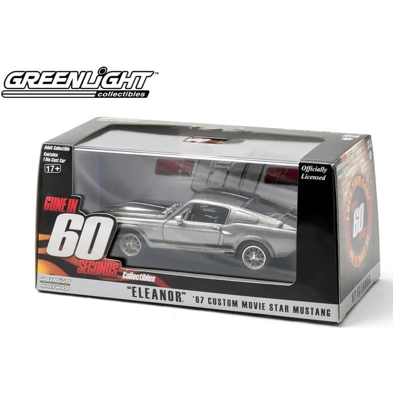 Modelo a Escala 1:43 Mustang 1967 Eleanor Greenlight