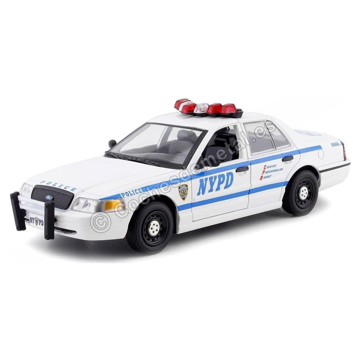 Coche Diecast Ford Crown Victoria 2011 NYPD Greenlight 1/24
