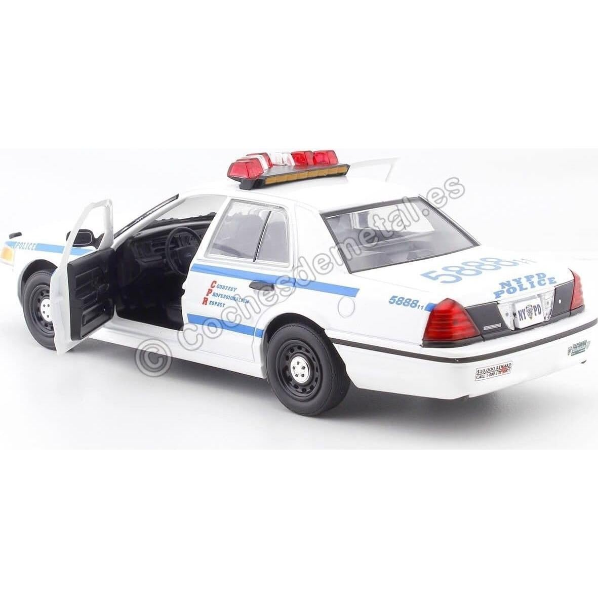 Coche Diecast Ford Crown Victoria 2011 NYPD Greenlight 1/24
