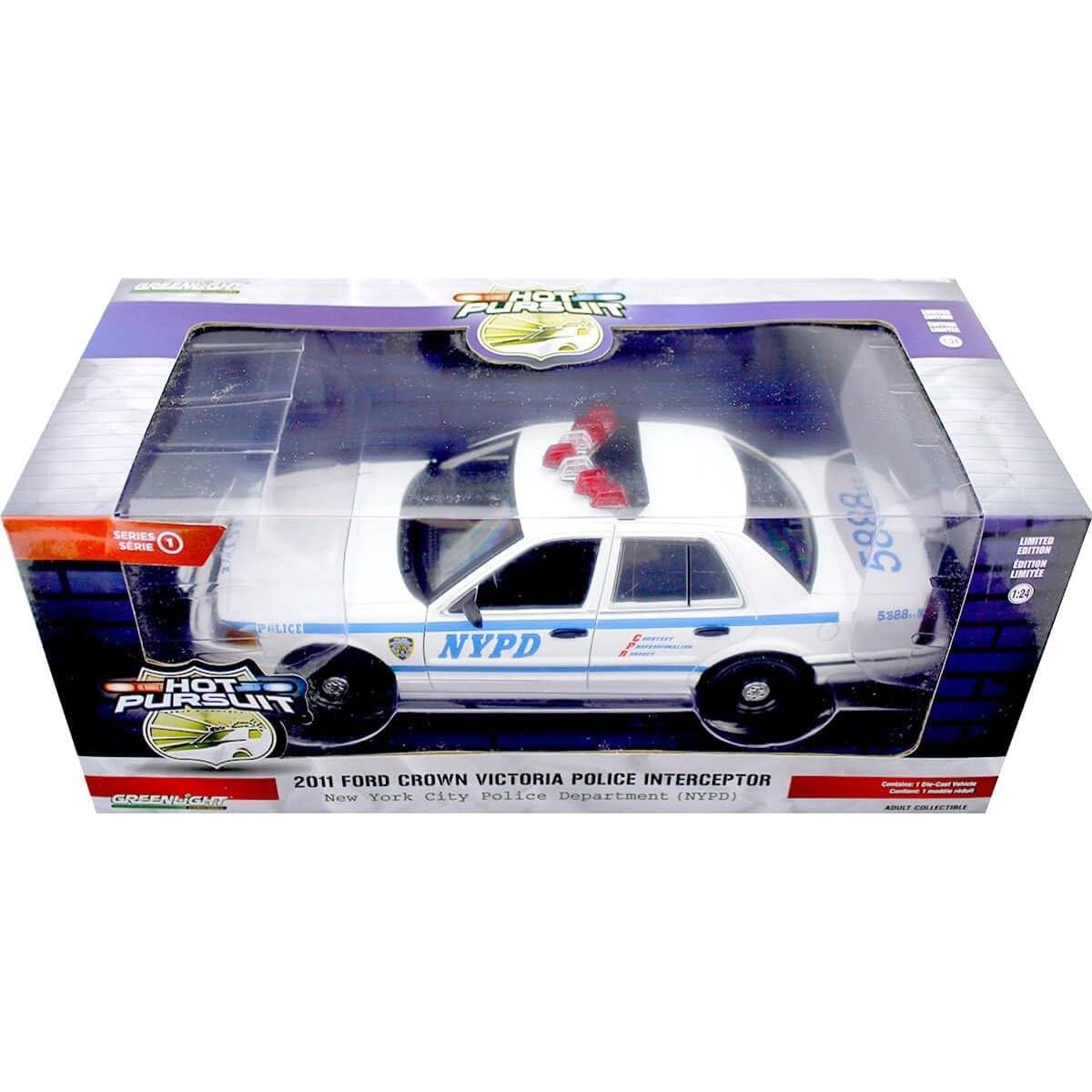 Coche Diecast Ford Crown Victoria 2011 NYPD Greenlight 1/24