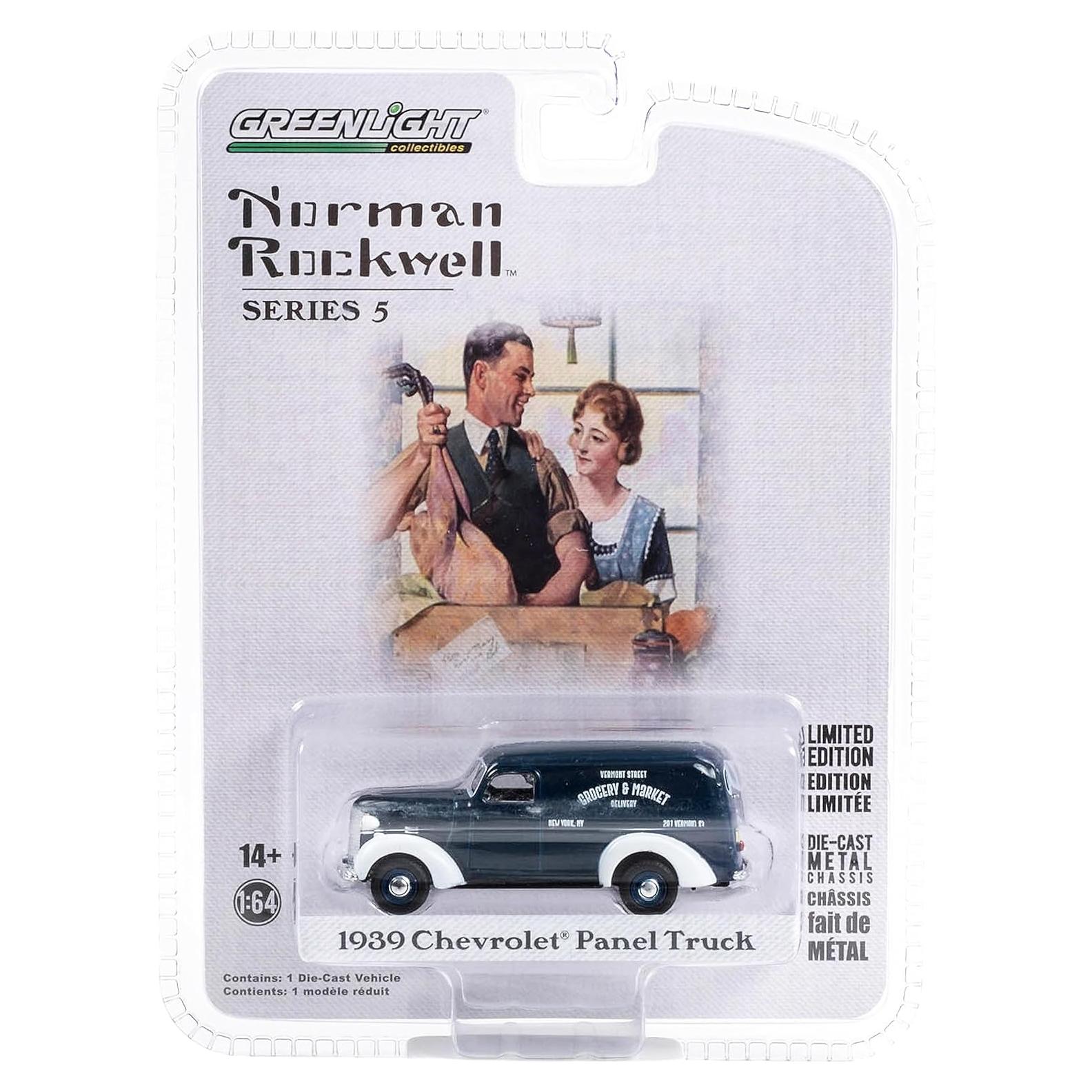 Camión Panel Chevrolet 1939 Verde Oscuro Diecast 1:64