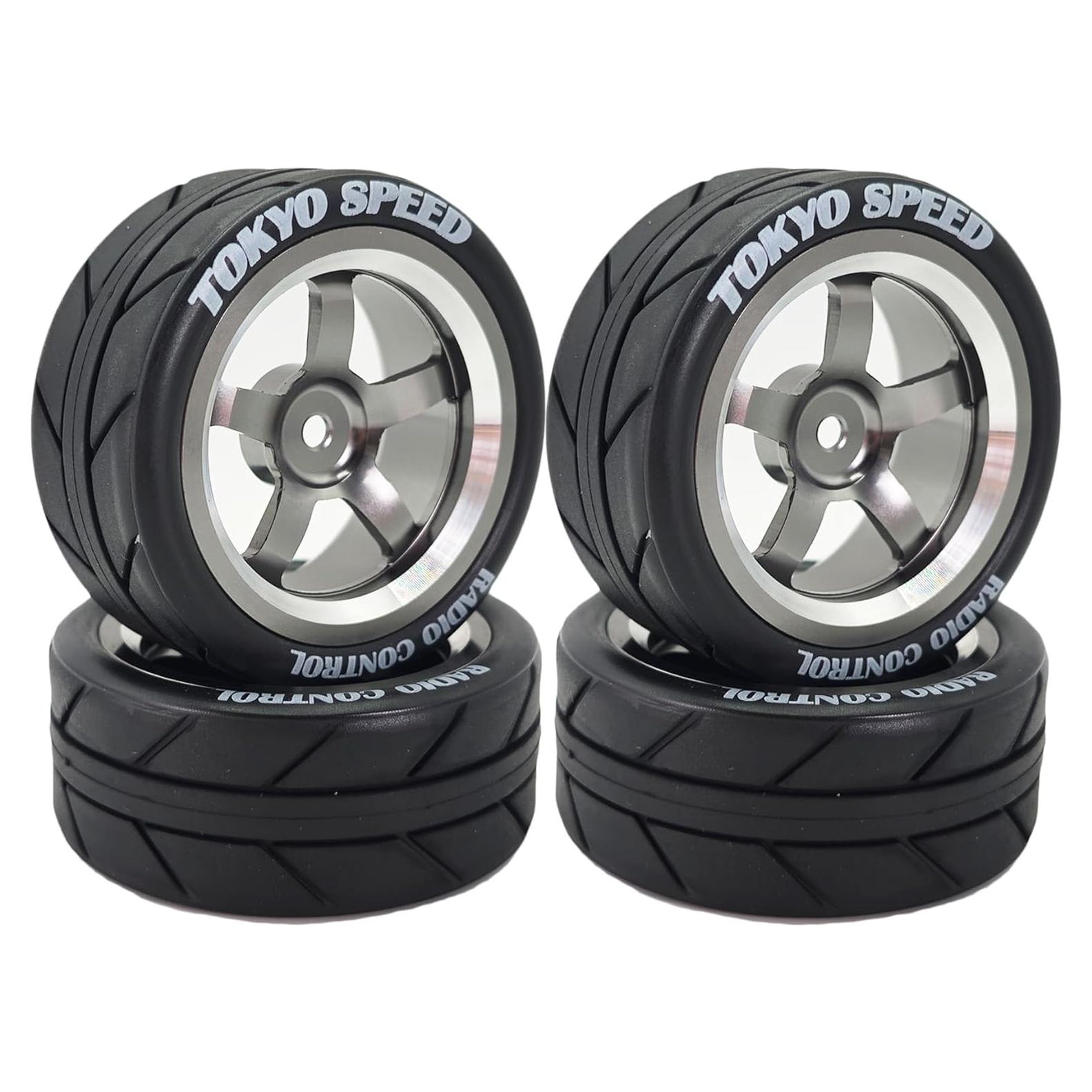 Neumáticos y Ruedas RC 1:10 Chanjorlin 4 Pcs 65mm Drift