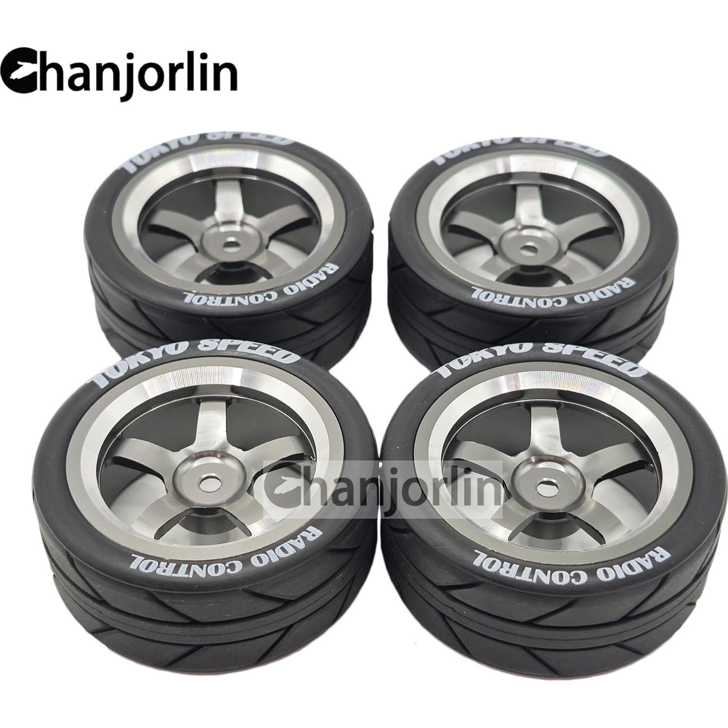 Neumáticos y Ruedas RC 1:10 Chanjorlin 4 Pcs 65mm Drift