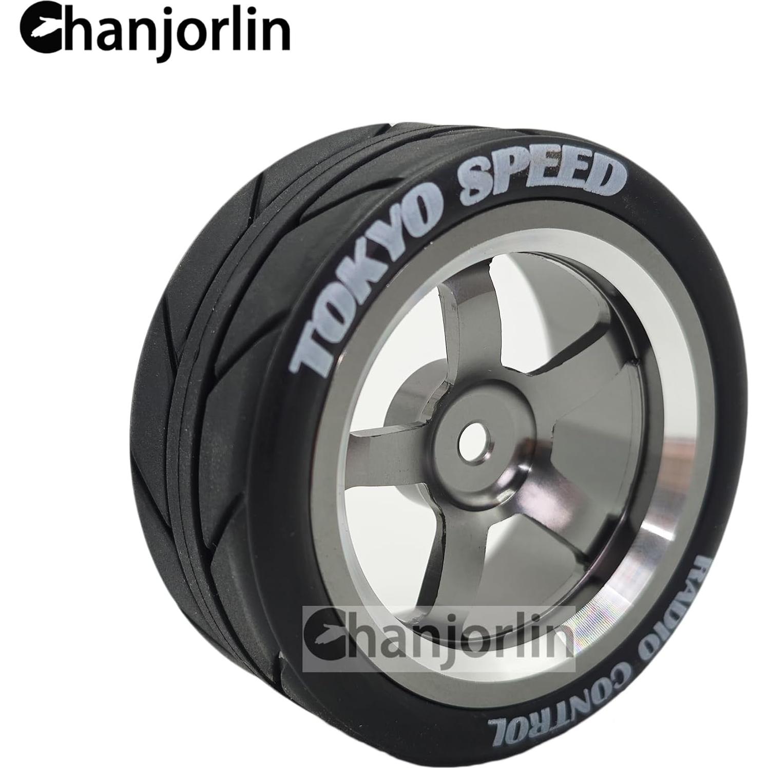 Neumáticos y Ruedas RC 1:10 Chanjorlin 4 Pcs 65mm Drift