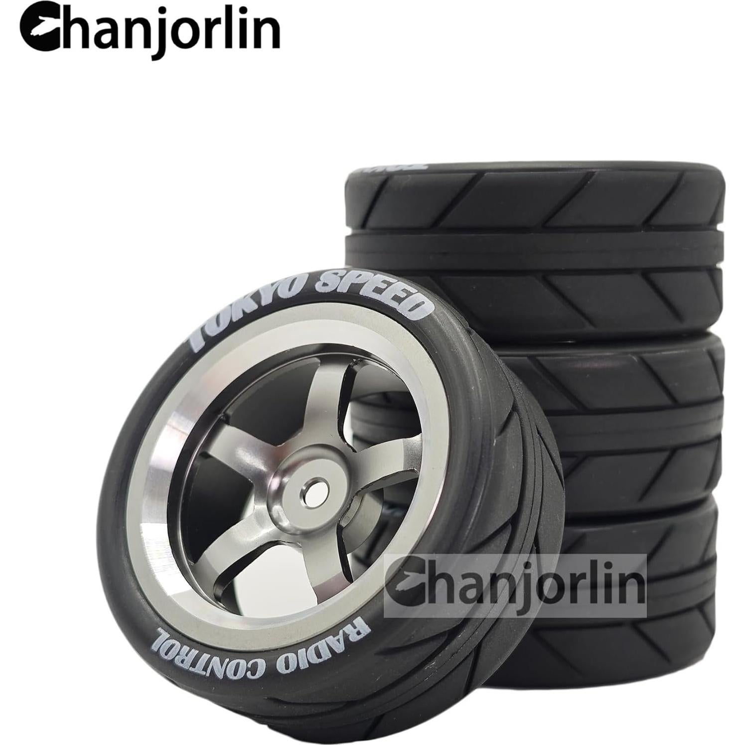 Neumáticos y Ruedas RC 1:10 Chanjorlin 4 Pcs 65mm Drift