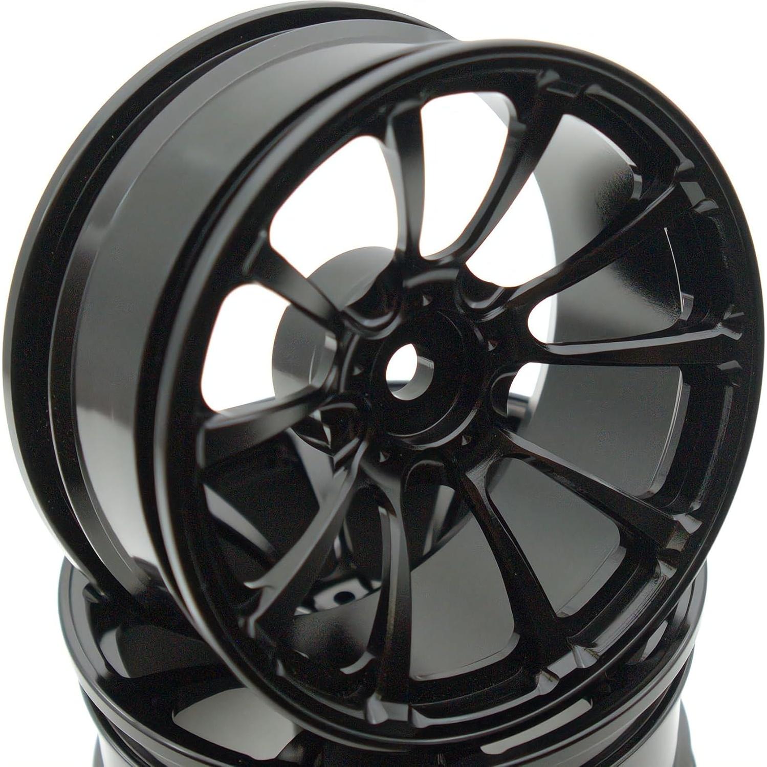 Neumáticos de Drift RC 1/10 TxXrcss Aluminio 52mm 4Pcs Negro